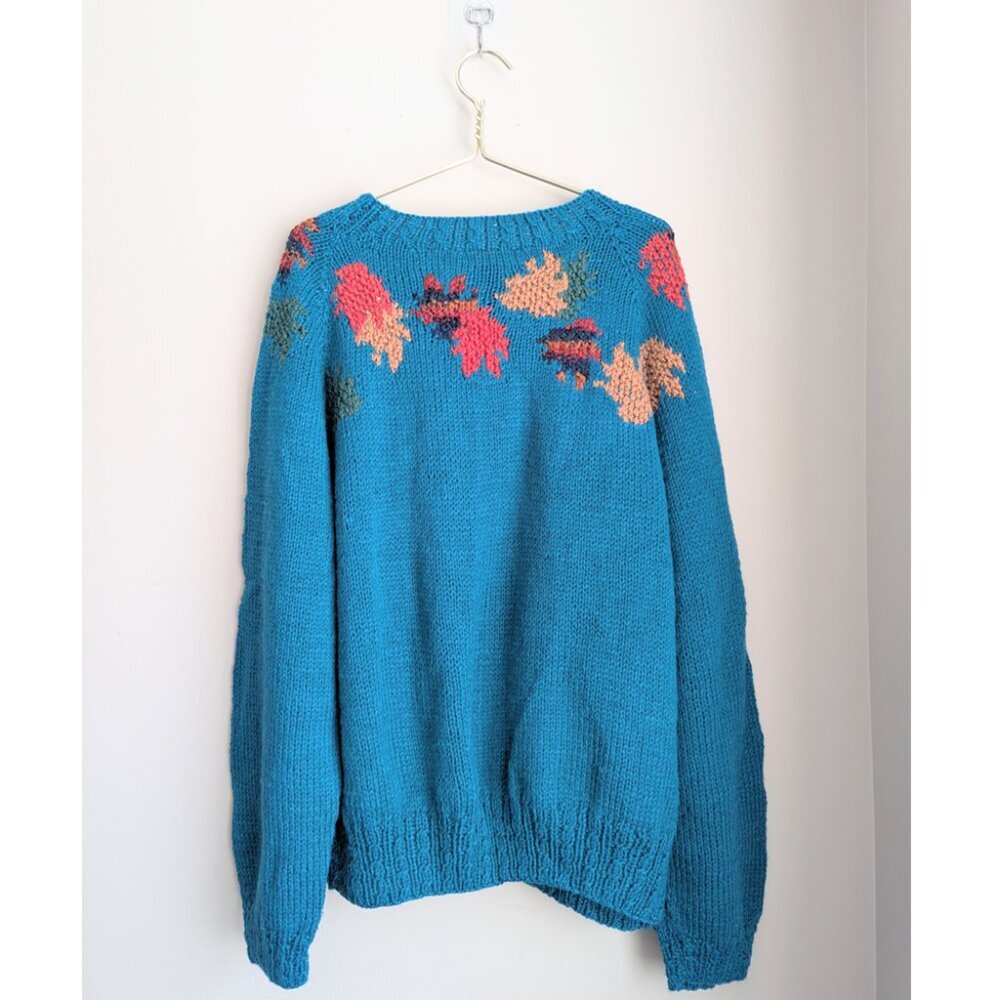 Handmade Autumn Leaves Cardigan - Picture 4 of 12